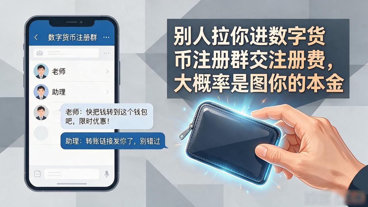 别人拉你进数字货币注册群交注册费，大概率是图你的本金