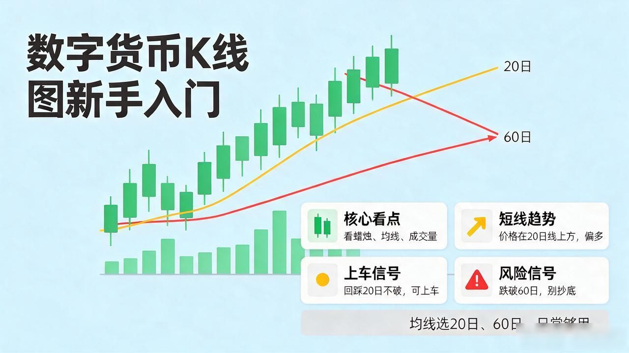数字货币K线图咋看？新手入门看蜡烛、均线和成交量