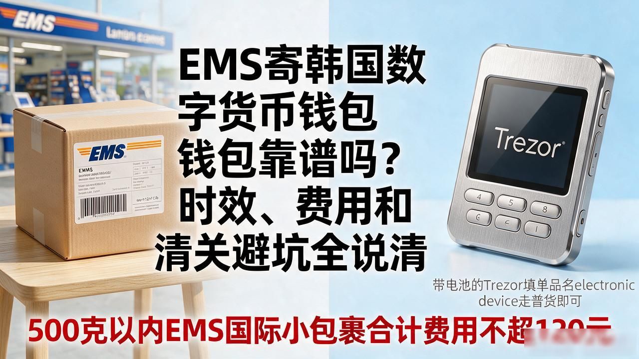 EMS寄韩国数字货币钱包靠谱吗？时效、费用和清关避坑全说清