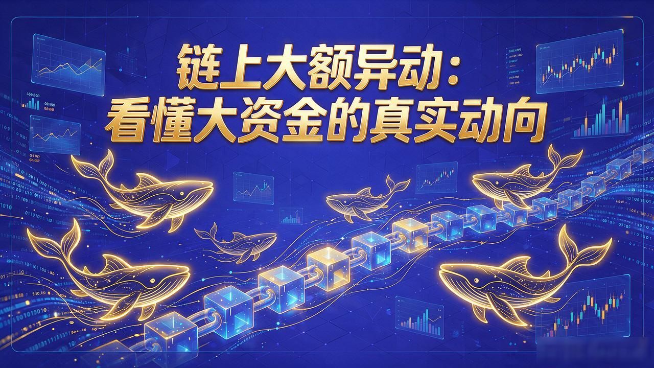 链上大额异动：看懂大资金的真实动向