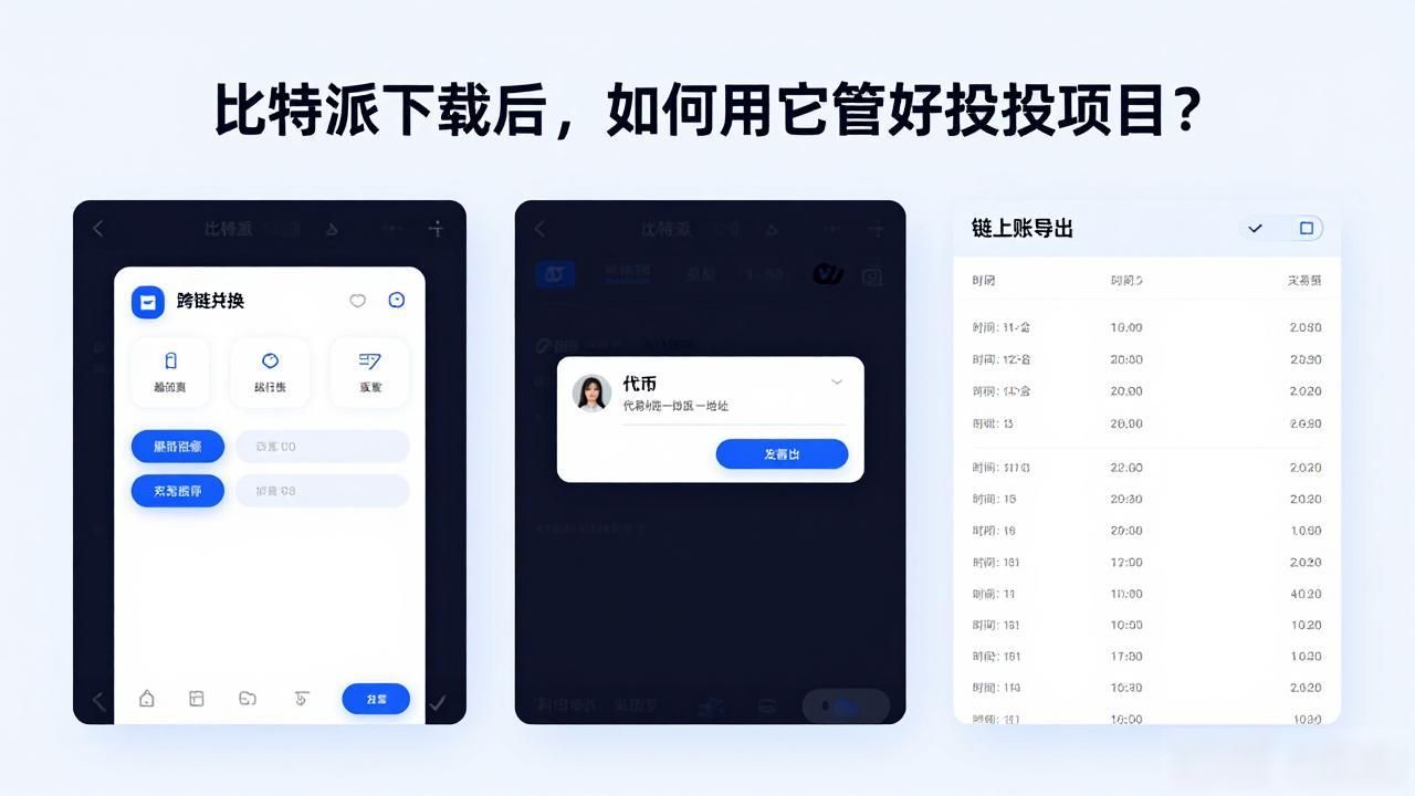 比特派下载后，如何用它管好投资项目？