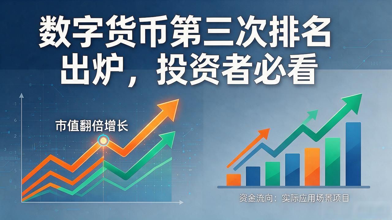 数字货币第三次排名出炉，投资者必看