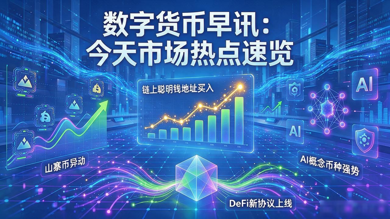 数字货币早讯：今天市场热点速览
