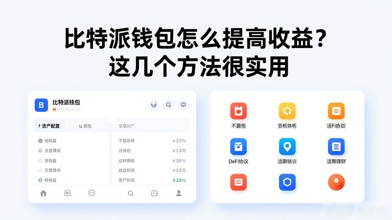 比特派钱包怎么提高收益？这几个方法很实用