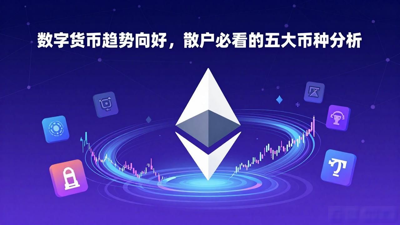 数字货币趋势向好，散户必看的五大币种分析