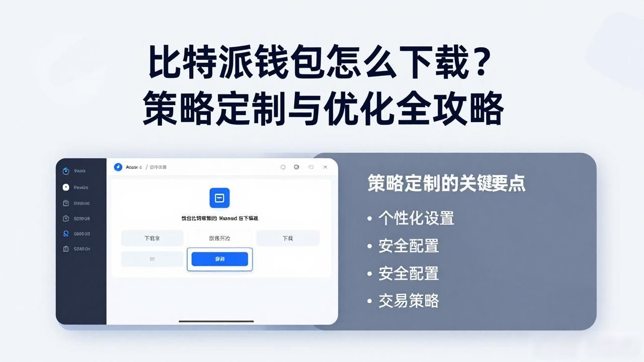 比特派钱包怎么下载？策略定制与优化全攻略