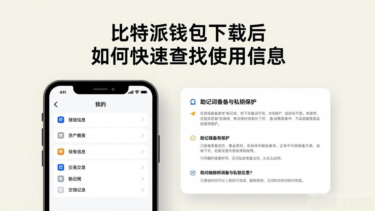比特派钱包下载后如何快速查找使用信息