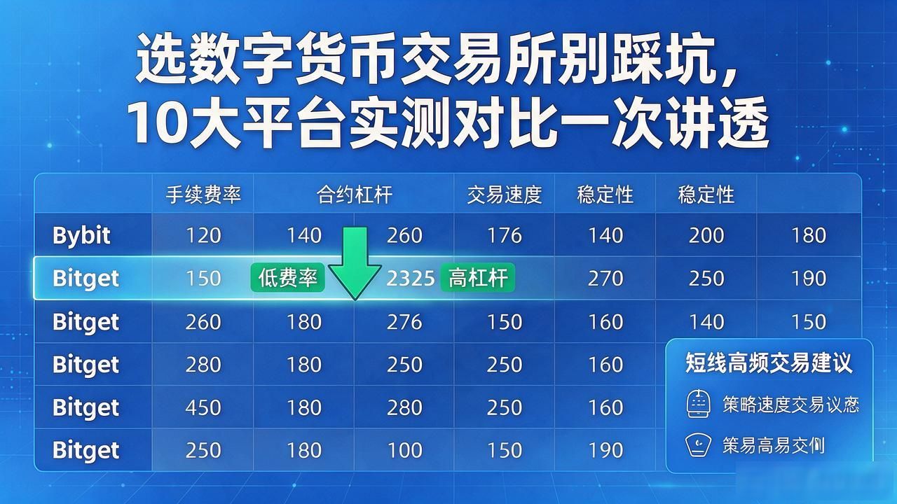 选数字货币交易所别踩坑，10大平台实测对比一次讲透