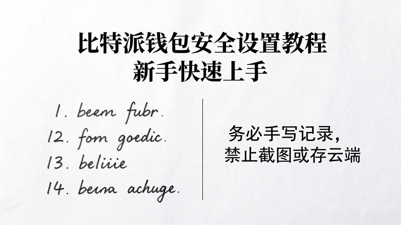 比特派钱包安全设置教程 新手快速上手