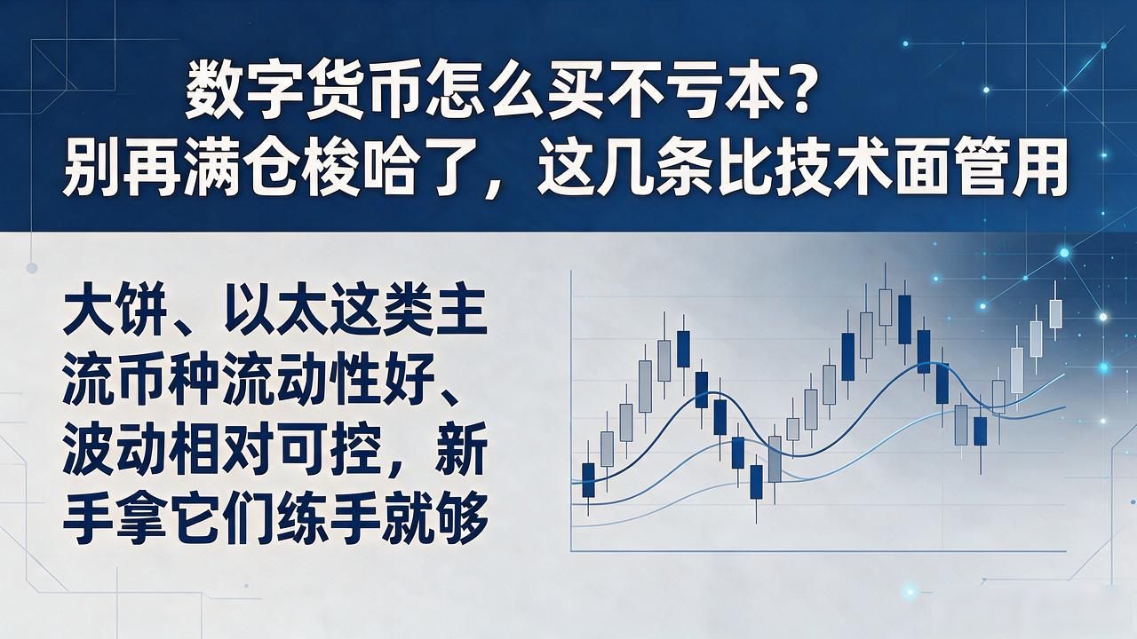 数字货币怎么买不亏本？别再满仓梭哈了，这几条比技术面管用