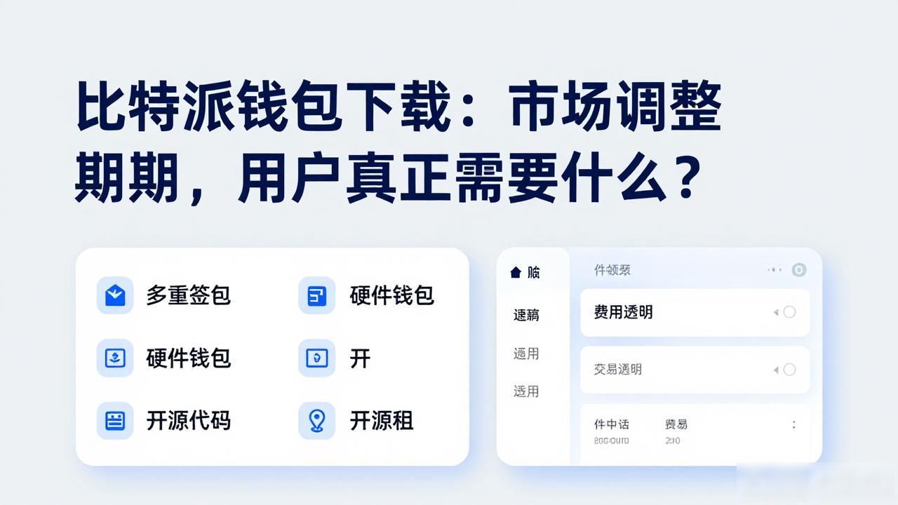 比特派钱包下载：市场调整期，用户真正需要什么？