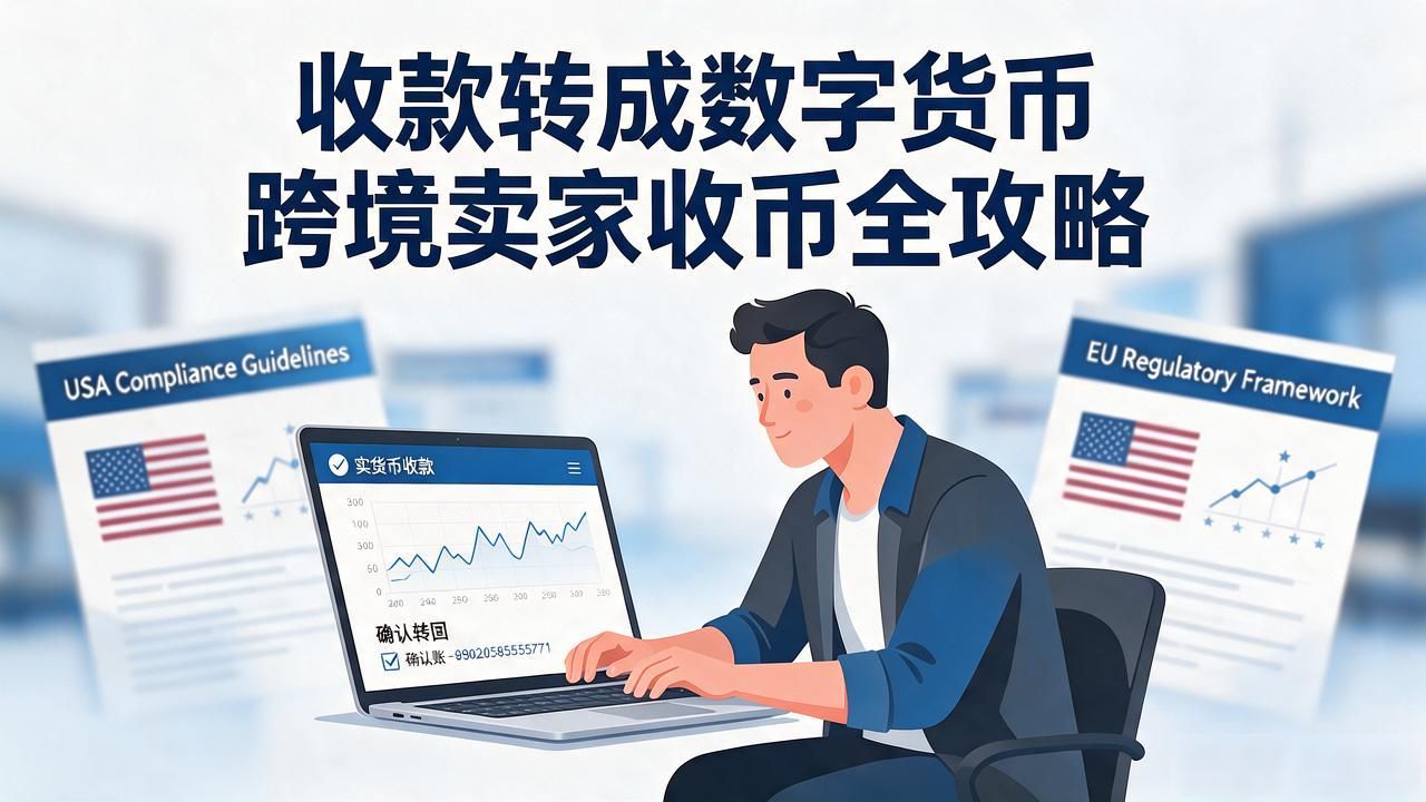 收款转成数字货币_中小外贸卖家如何用数字货币结算_中东东南亚外贸数字货币结算操作流程