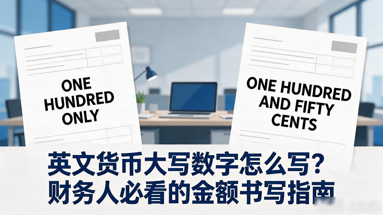 英文货币大写数字怎么写？财务人必看的金额书写指南