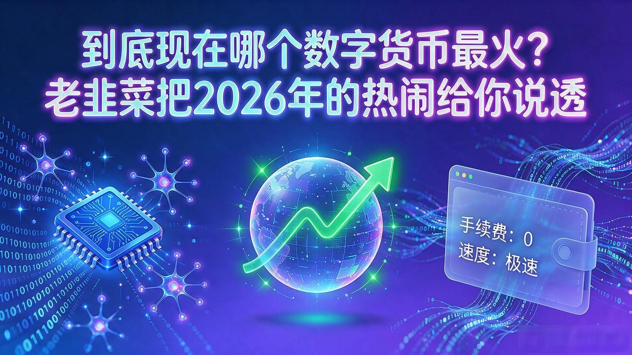 到底现在哪个数字货币最火？老韭菜把2026年的热闹给你说透