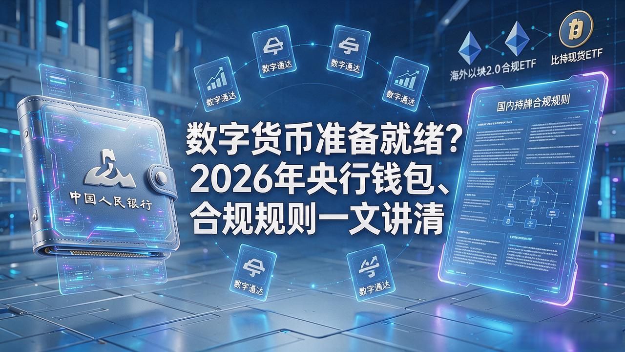 数字货币准备就绪？2026年央行钱包、合规规则一文讲清