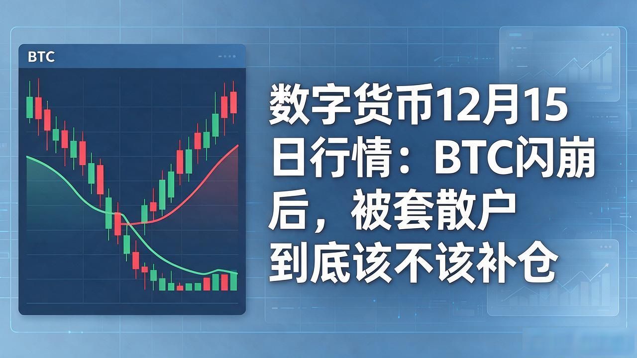 数字货币12月15日行情：BTC闪崩后，被套散户到底该不该补仓
