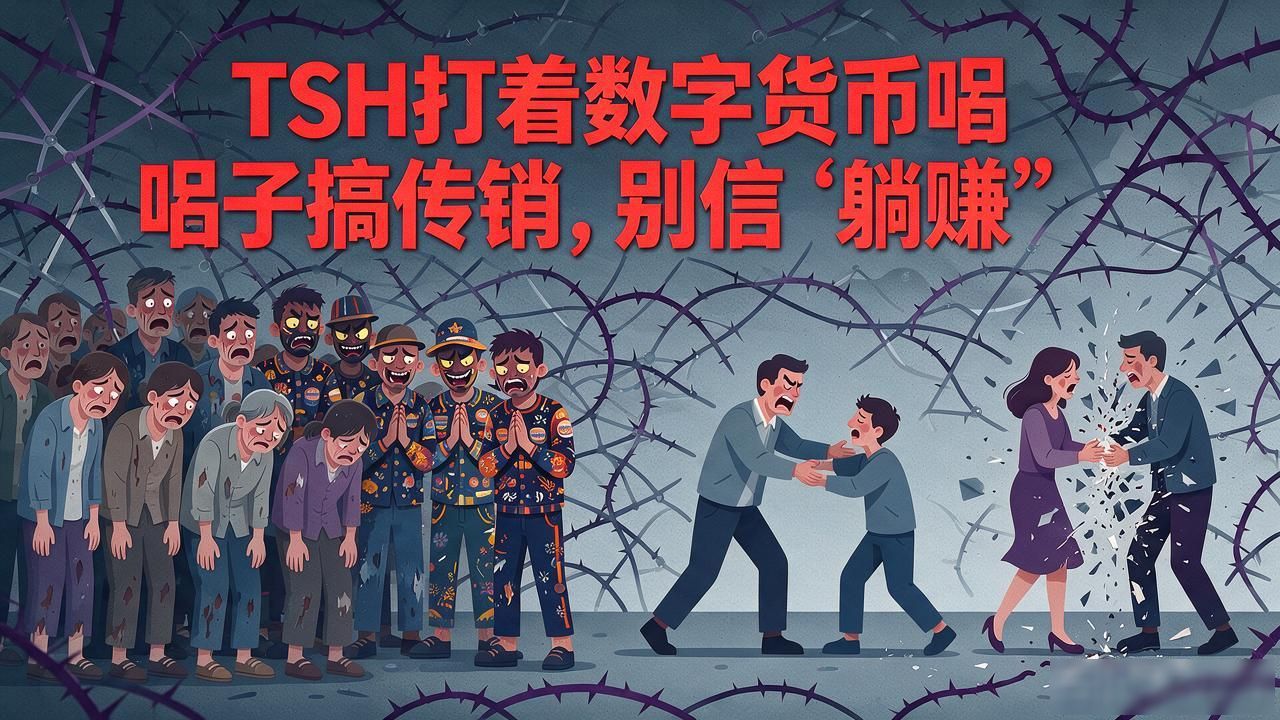 TSH打着数字货币幌子搞传销，别信“躺赚”