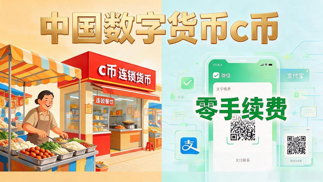 中国数字货币c币_数字人民币与微信支付宝区别_央行数字货币c币零手续费优势