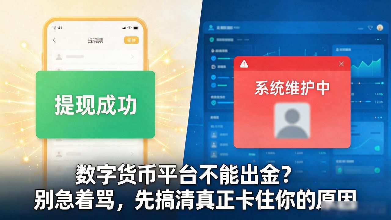 数字货币平台不能出金？别急着骂，先搞清真正卡住你的原因