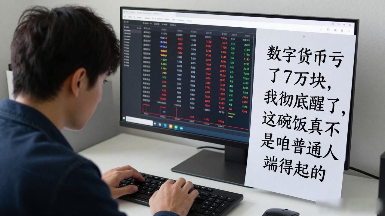 数字货币亏了7万块，我彻底醒了，这碗饭真不是咱普通人端得起的