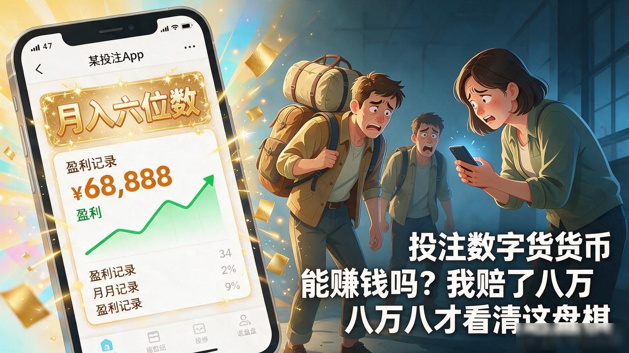 投注数字货币能赚钱吗？我赔了八万八才看清这盘棋
