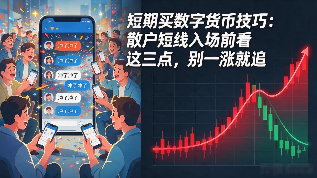 短期买数字货币技巧：散户短线入场前看这三点，别一涨就追