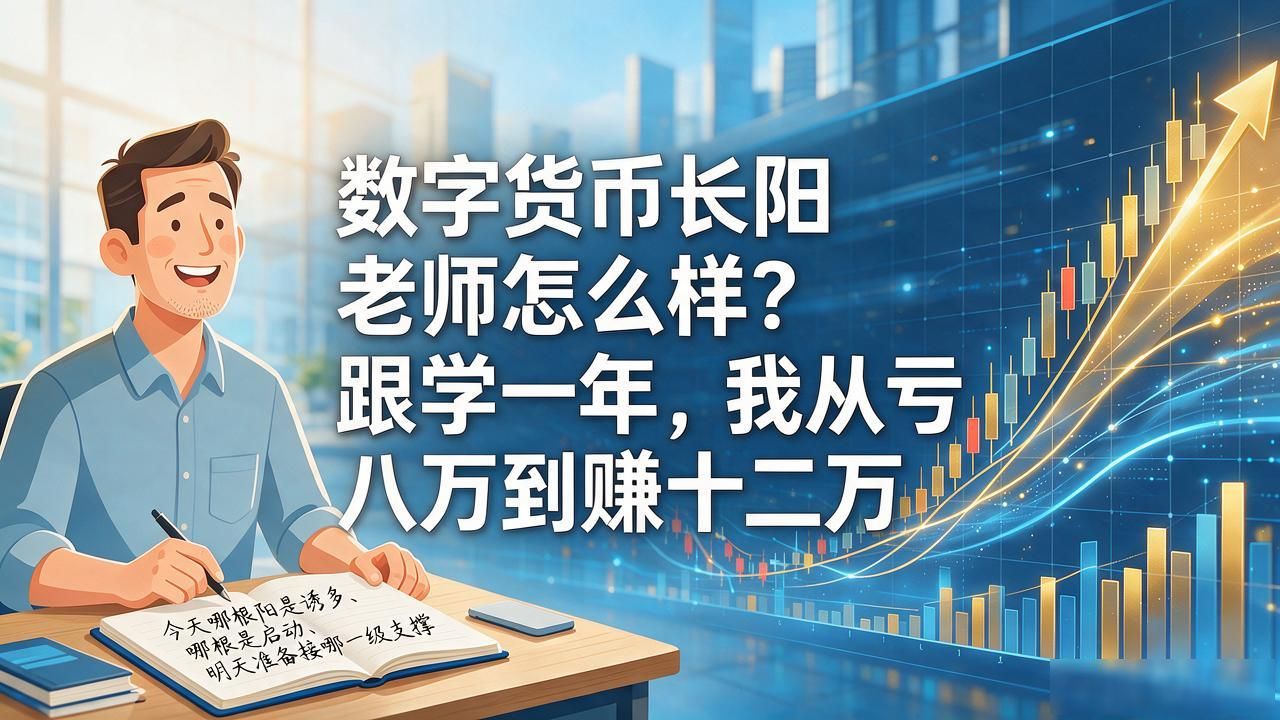 数字货币长阳老师怎么样？跟学一年，我从亏八万到赚十二万