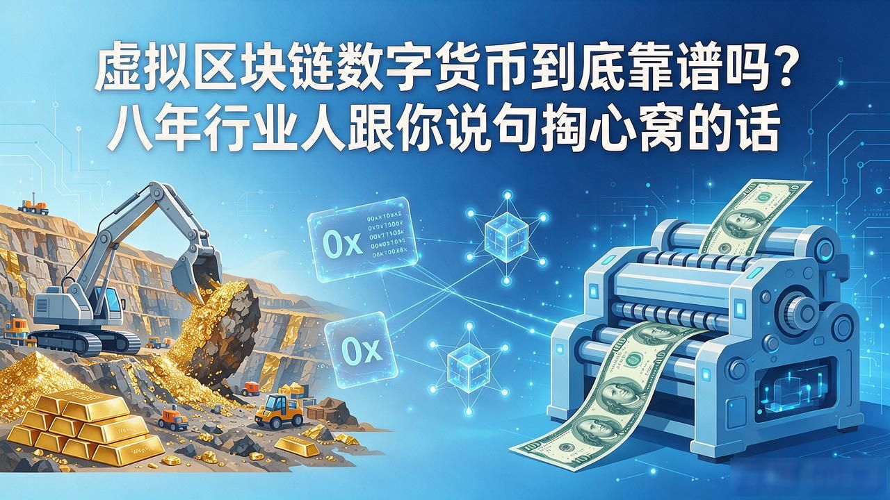 虚拟区块链数字货币到底靠谱吗？八年行业人跟你说句掏心窝的话
