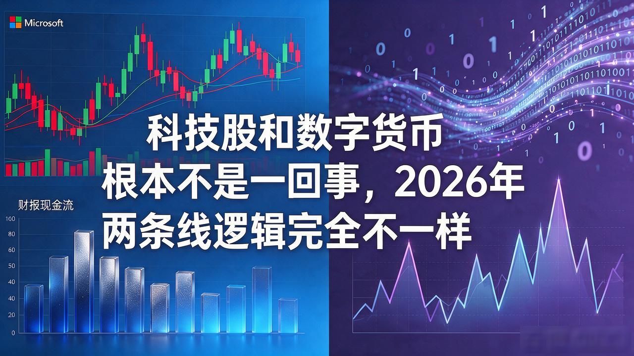 科技股和数字货币根本不是一回事，2026年两条线逻辑完全不一样