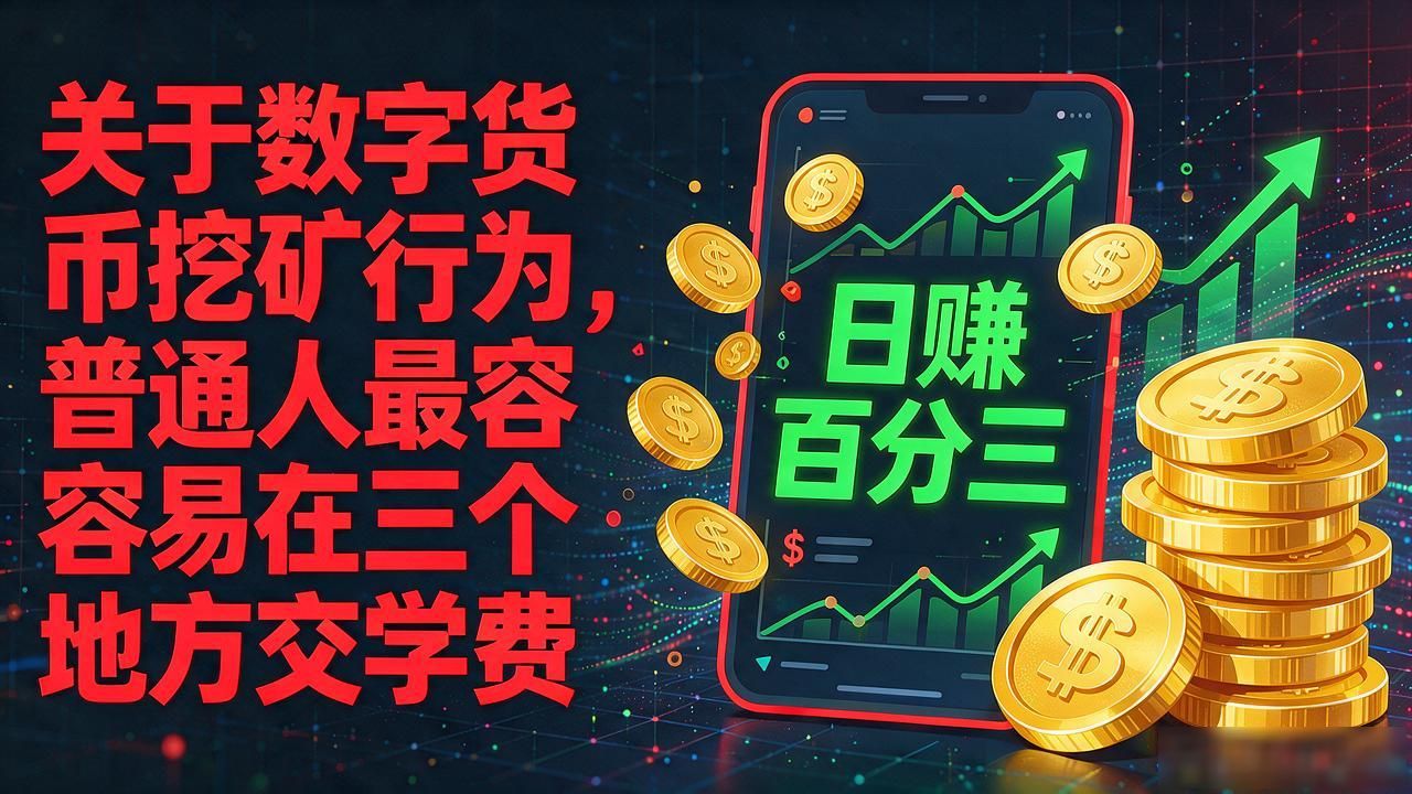 关于数字货币挖矿行为，普通人最容易在这三个地方交学费