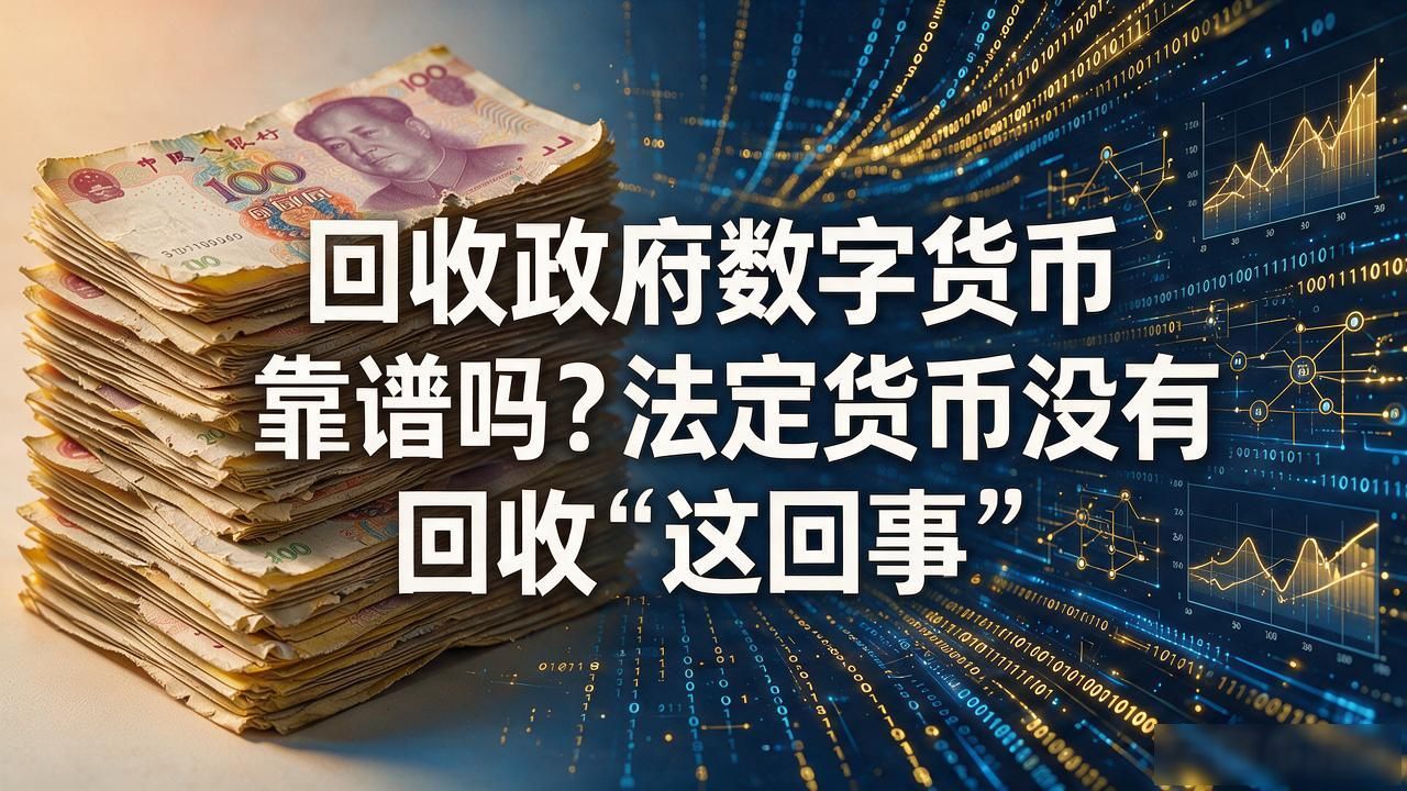 回收政府数字货币靠谱吗？法定货币没有"回收"这回事