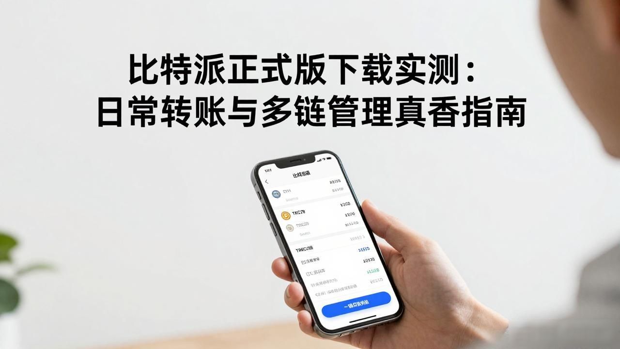 比特派正式版下载实测：日常转账与多链管理真香指南