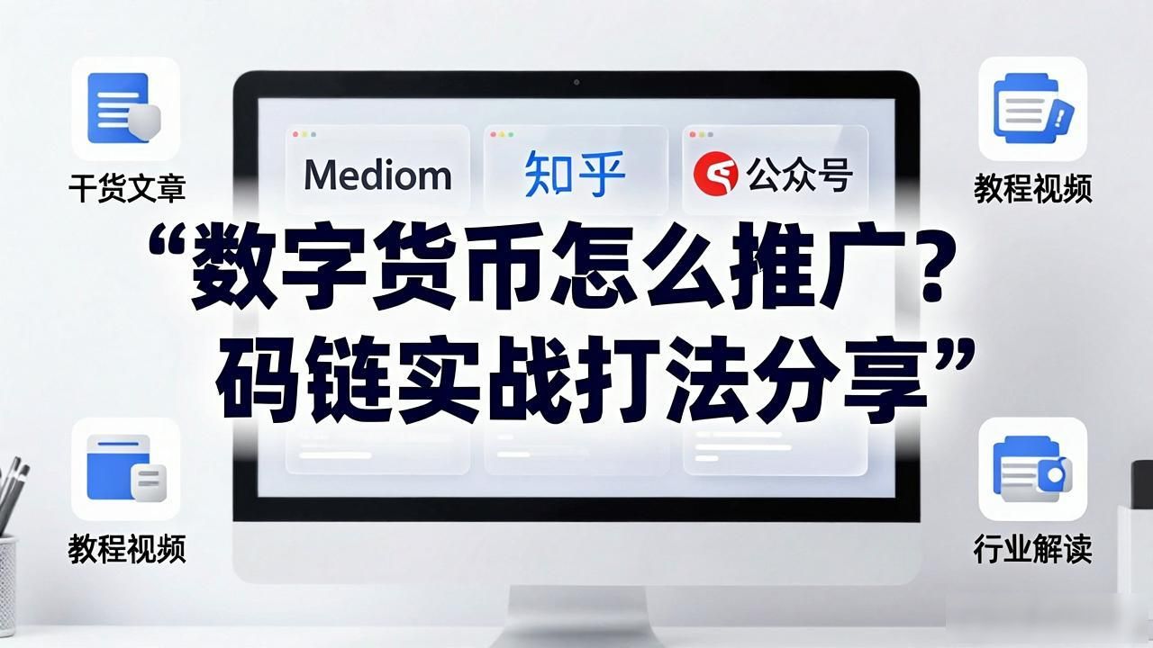 数字货币怎么推广？码链实战打法分享
