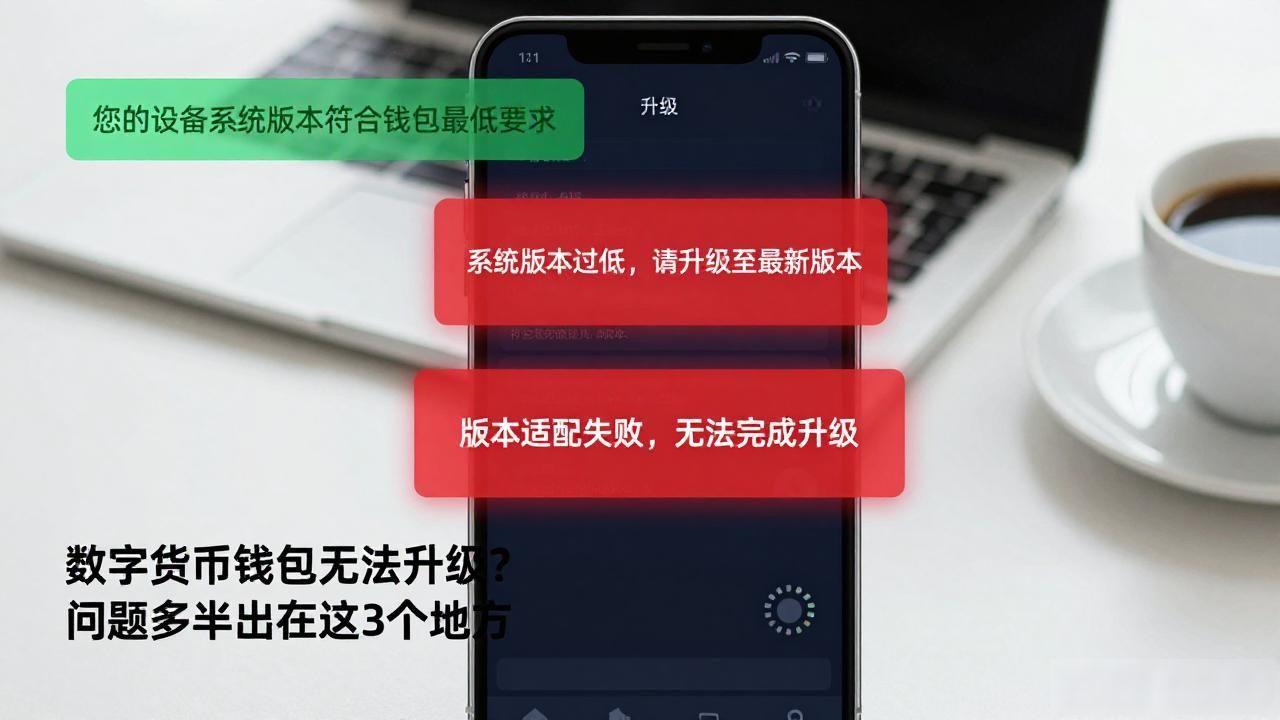 数字货币钱包无法升级？问题多半出在这3个地方