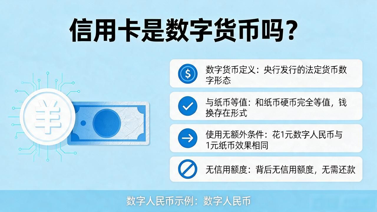 信用卡是数字货币吗？搞懂别搞混