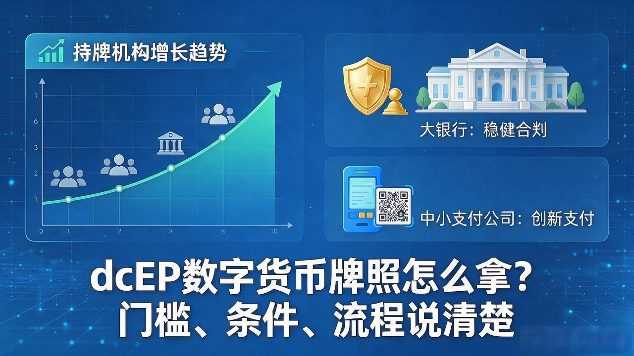 dcEP数字货币牌照怎么拿？门槛、条件、流程说清楚