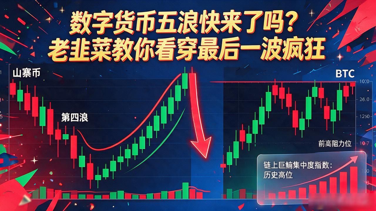 数字货币五浪快来了吗？老韭菜教你看穿最后一波疯狂
