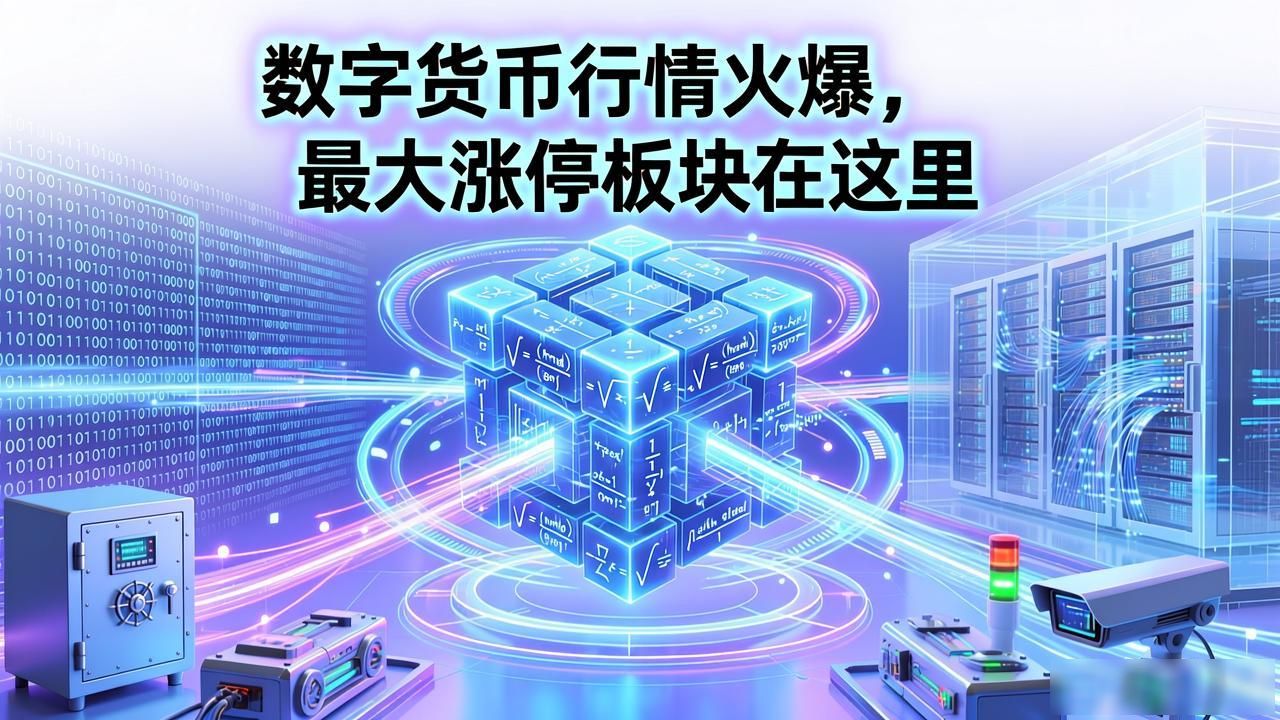 数字货币行情火爆，最大涨停板块在这里