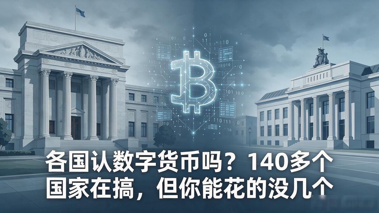 各国认数字货币吗？140多个国家在搞，但你能花的没几个