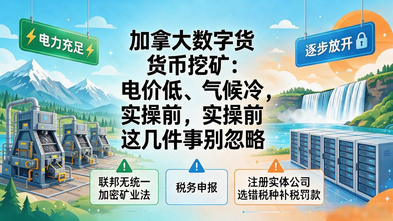 加拿大数字货币挖矿：电价低、气候冷，实操前这几件事别忽略