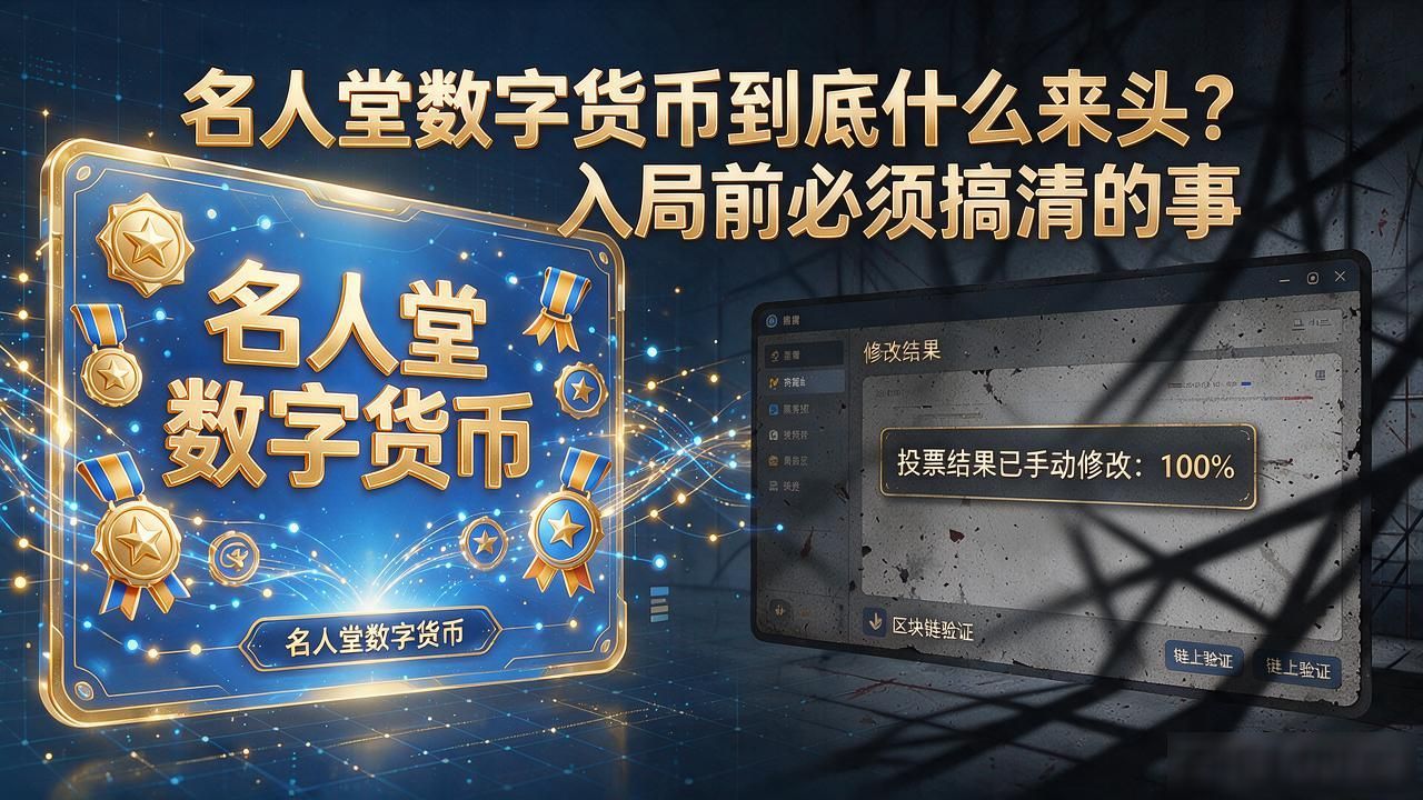 名人堂数字货币到底什么来头？入局前必须搞清的事