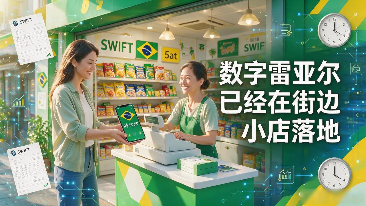巴西人用数字货币付钱不再是新闻，数字雷亚尔已经在街边小店落地