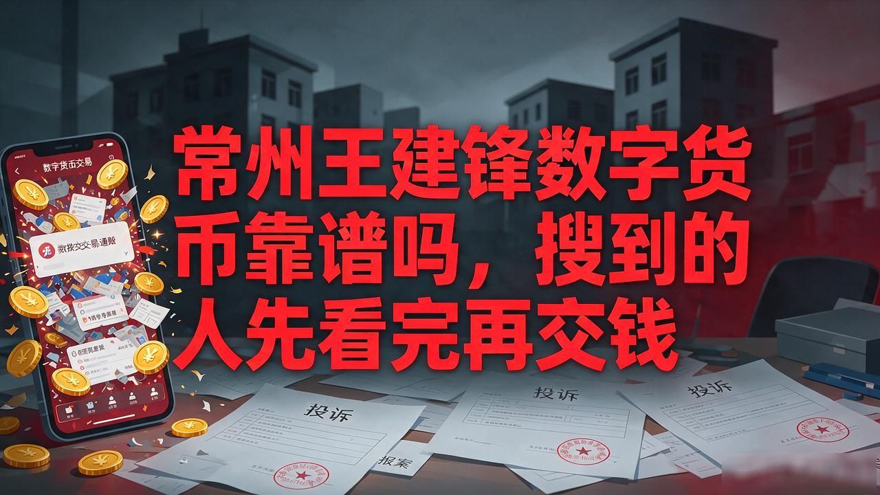常州王建锋数字货币靠谱吗，搜到的人先看完再交钱