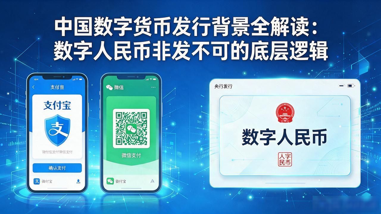 中国数字货币发行背景全解读：数字人民币非发不可的底层逻辑