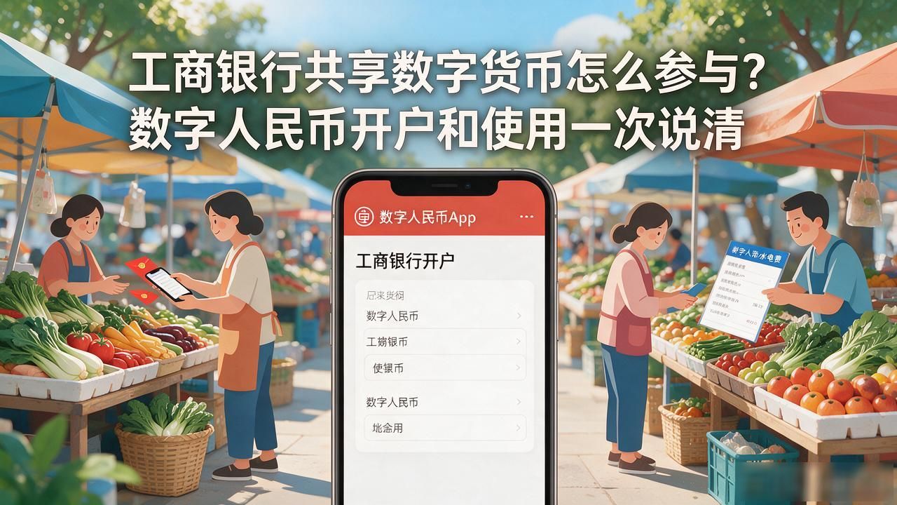 工商银行共享数字货币怎么参与？数字人民币开户和使用一次说清