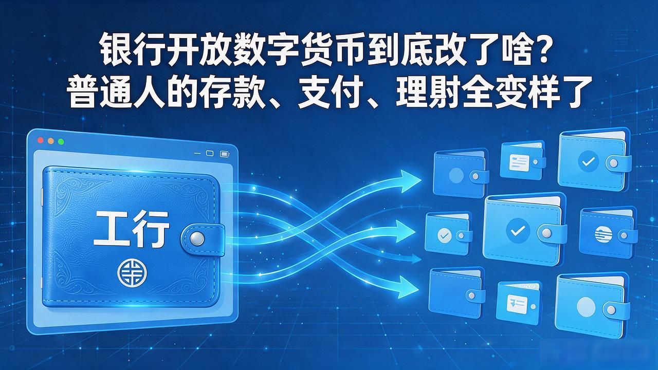 银行开放数字货币到底改了啥？普通人的存款、支付、理财全变样了