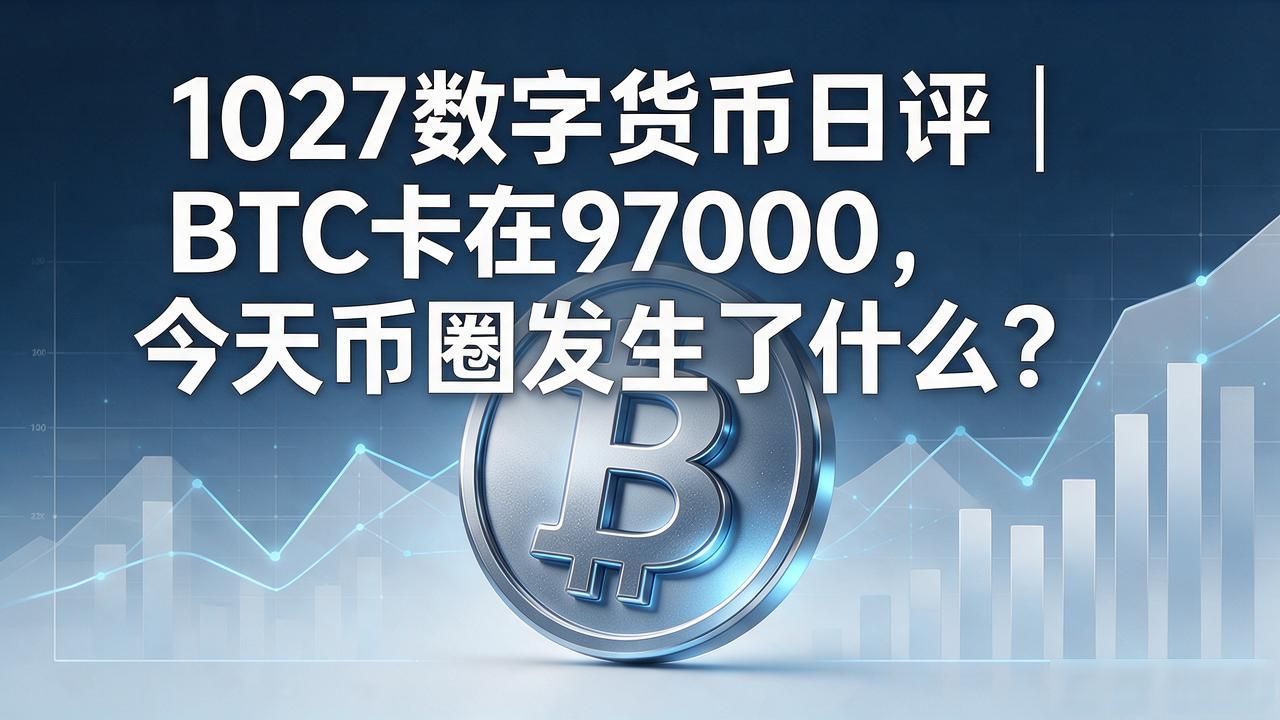 1027数字货币日评｜BTC卡在97000，今天币圈发生了什么