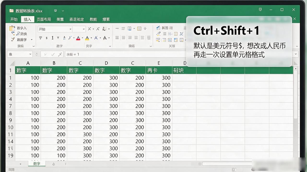 excel数字怎么变成货币，设置货币格式一次搞懂