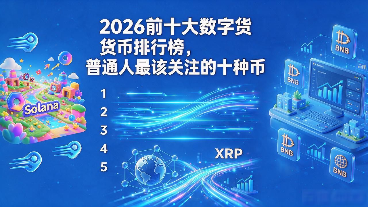 2026前十大数字货币排行榜，普通人最该关注的十种币