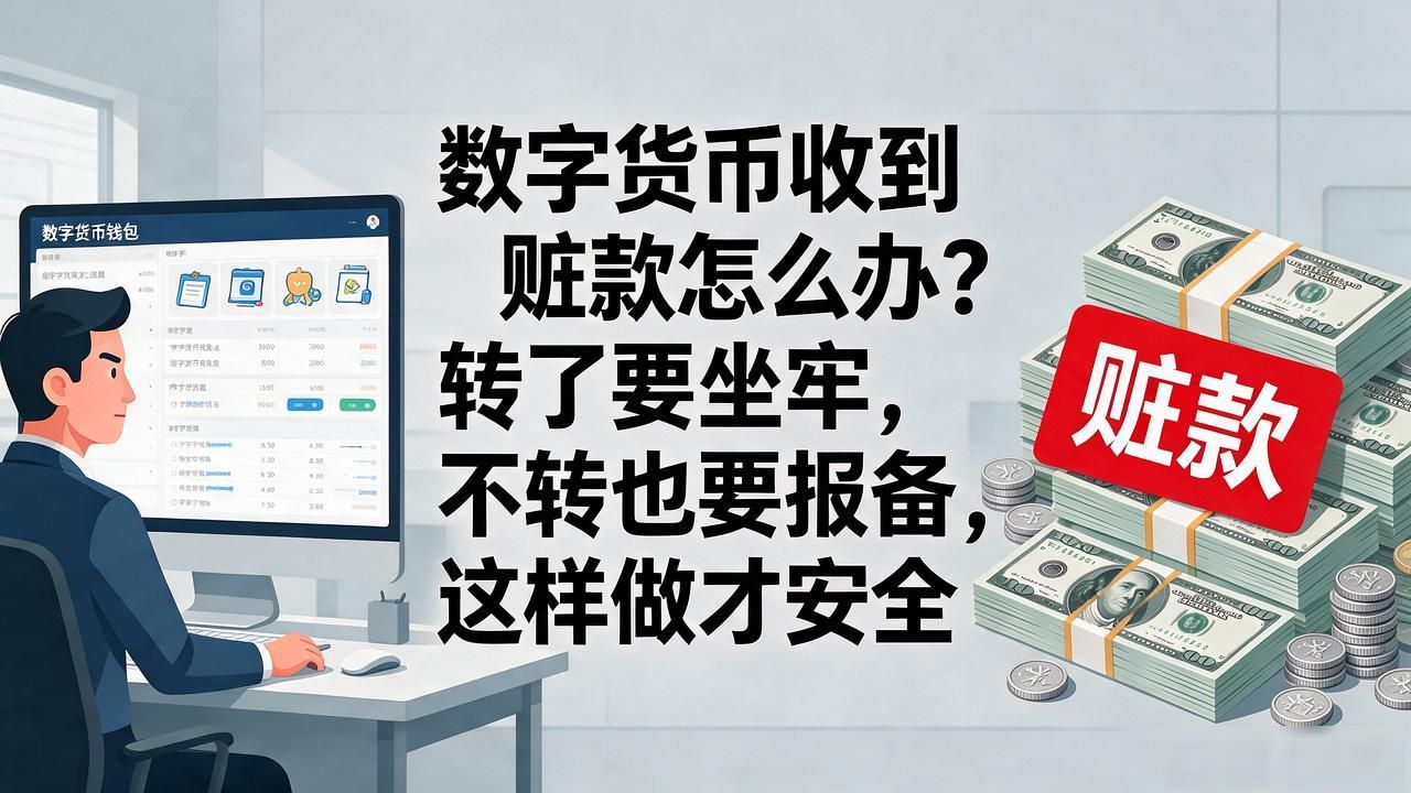 数字货币收到赃款怎么办？转了要坐牢，不转也要报备，这样做才安全